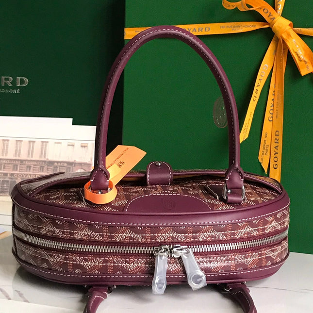 SAINT JEANNE MINI BAG 26 IN CANNON PINK GOYARDINE CANVAS AND CALFSKIN