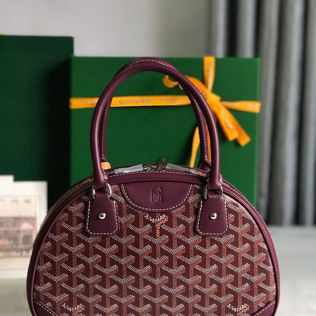 SAINT JEANNE MINI BAG 26 IN CANNON PINK GOYARDINE CANVAS AND CALFSKIN