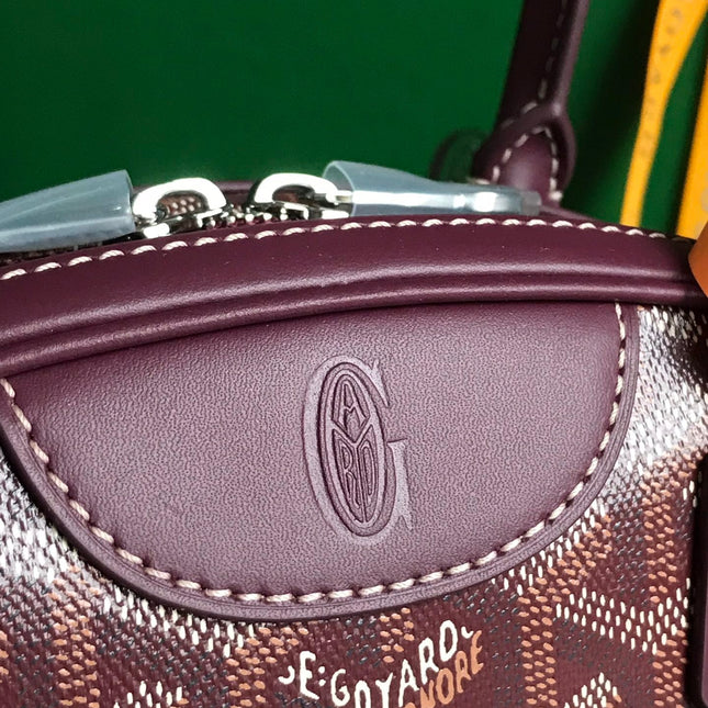 SAINT JEANNE MINI BAG 26 IN CANNON PINK GOYARDINE CANVAS AND CALFSKIN