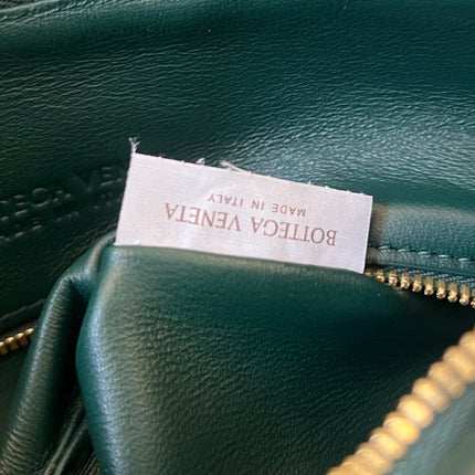 MEDIUM GEMELLI 36 DARK GREEN LAMBSKIN