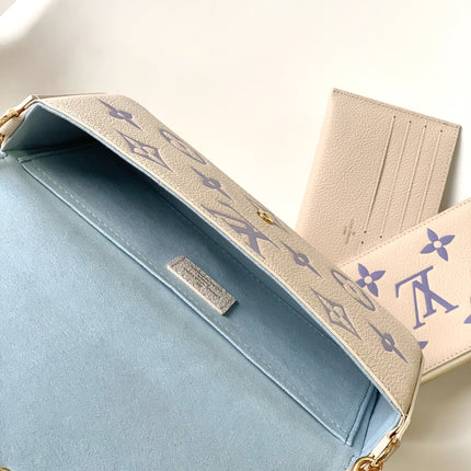 FELICIE POCHETTE 21 POUCH WHITE PURPLE MONOGRAM CANVAS