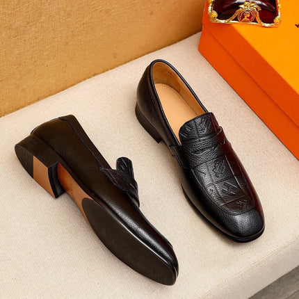 HM HANDPAINTED LOAFER BLACK CALFSKIN