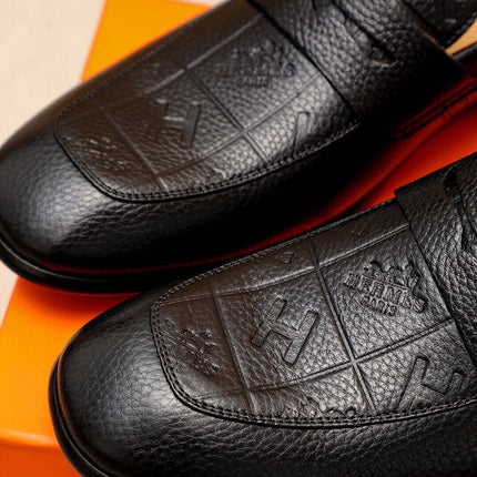 HM HANDPAINTED LOAFER BLACK CALFSKIN