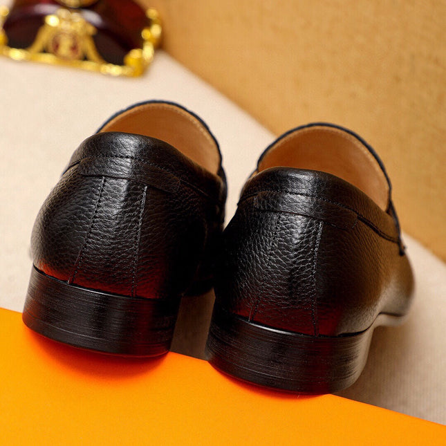 HM HANDPAINTED LOAFER BLACK CALFSKIN