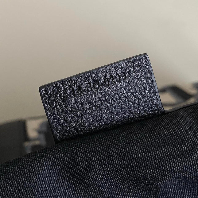 WEEKENDER 40 IN BEIGE AND BLACK MAXI OBLIQUE JACQUARD