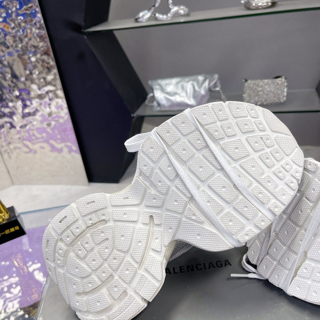 3XL SNEAKER IN SILVER MIX WHITE MESH AND POLYURETHANE