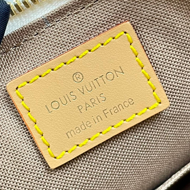 ALMA  BB 25 IN WHITE MONOGRAM DUNE CANVAS GOLD HARDWARE