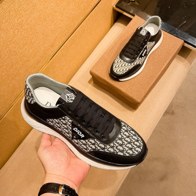 CD SALVATORE FERRAGAMO SNEAKER BLACK JACQUARD