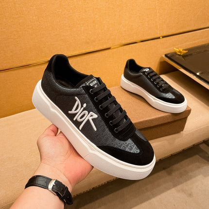 CD HOMME THICK-SOLE SNEAKERS BLACK JACQUARD