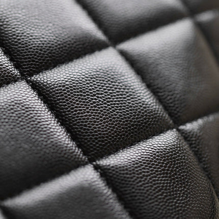 CHANEL 25S FLAP BAG 21 CM IN BLACK LAMBSKIN WITH GOLD HARDWARE