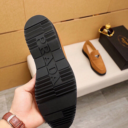 PRA LOAFER IN COPPER BROWN SUEDE