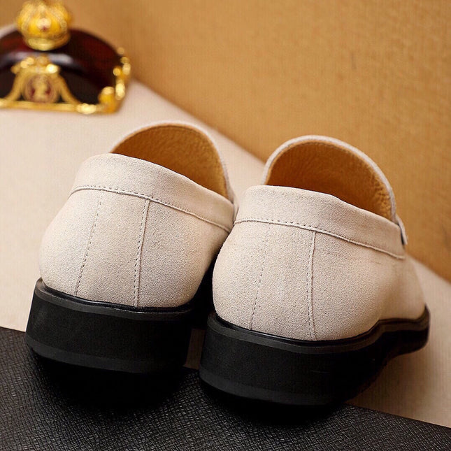 PRA LOAFER IN WHITE CREAM SUEDE