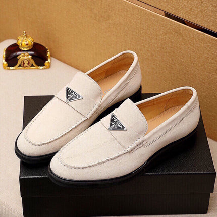 PRA LOAFER IN WHITE CREAM SUEDE