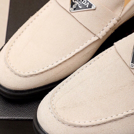 PRA LOAFER IN WHITE CREAM SUEDE