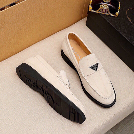 PRA LOAFER IN WHITE CREAM SUEDE
