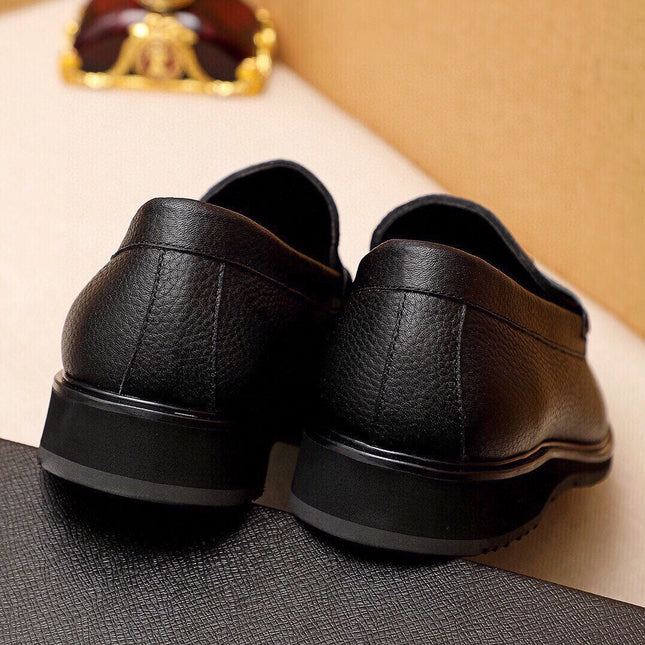PRA LOAFER IN SIENNA BROWN GRAINED CALFSKIN