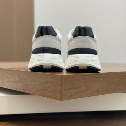 HM HOGAN SNEAKER WHITE CALFSKIN AND SUEDE