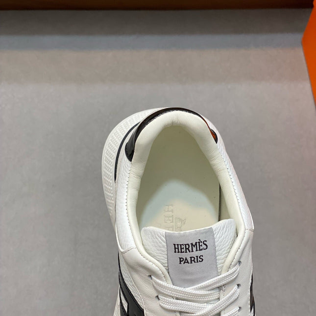HM HOGAN SNEAKER WHITE CALFSKIN AND SUEDE