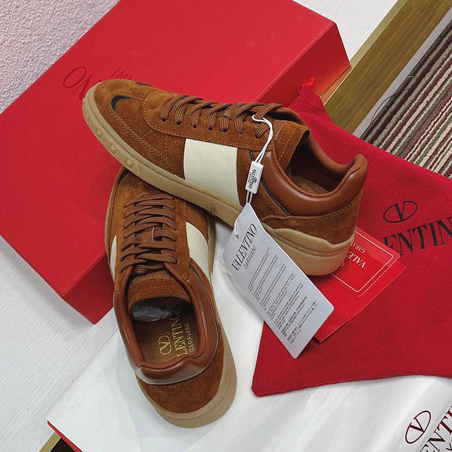 UPVILLAGE LOW TOP SNEAKER IN SYRUP BROWN SUEDE