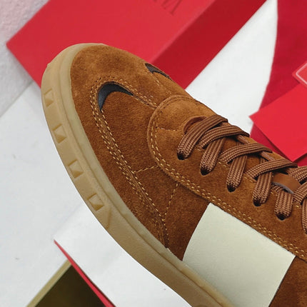 UPVILLAGE LOW TOP SNEAKER IN SYRUP BROWN SUEDE