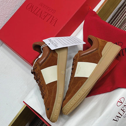 UPVILLAGE LOW TOP SNEAKER IN SYRUP BROWN SUEDE