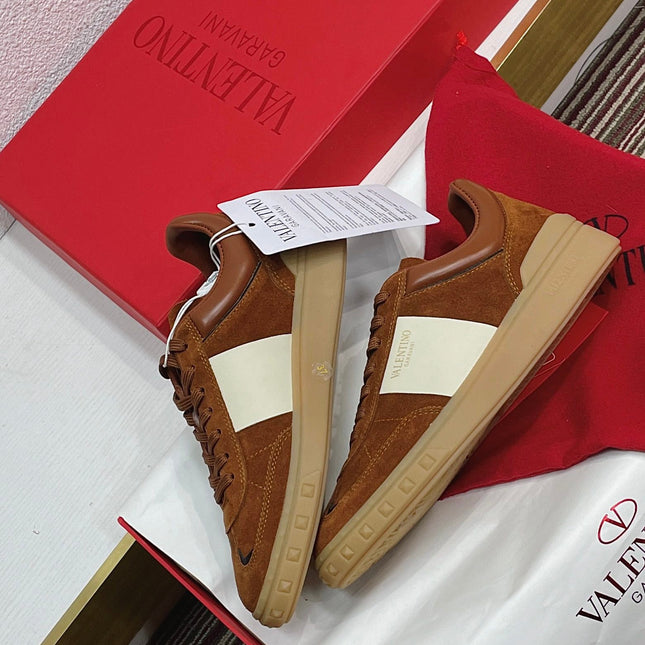 UPVILLAGE LOW TOP SNEAKER IN SYRUP BROWN SUEDE