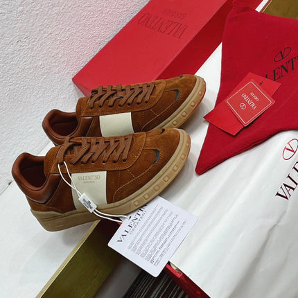UPVILLAGE LOW TOP SNEAKER IN SYRUP BROWN SUEDE