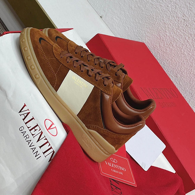 UPVILLAGE LOW TOP SNEAKER IN SYRUP BROWN SUEDE