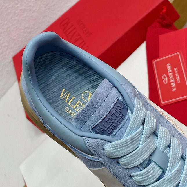 UPVILLAGE LOW TOP SNEAKER IN ELECTRIC BLUE SUEDE