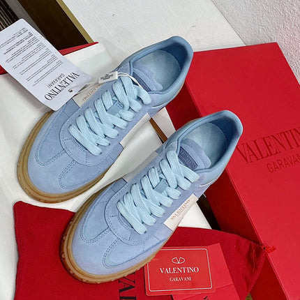 UPVILLAGE LOW TOP SNEAKER IN ELECTRIC BLUE SUEDE