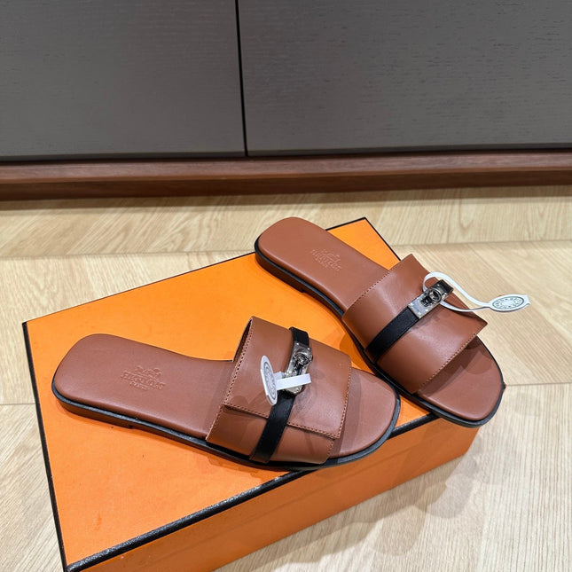 GABRIEL SANDAL CINNAMON CALFSKIN