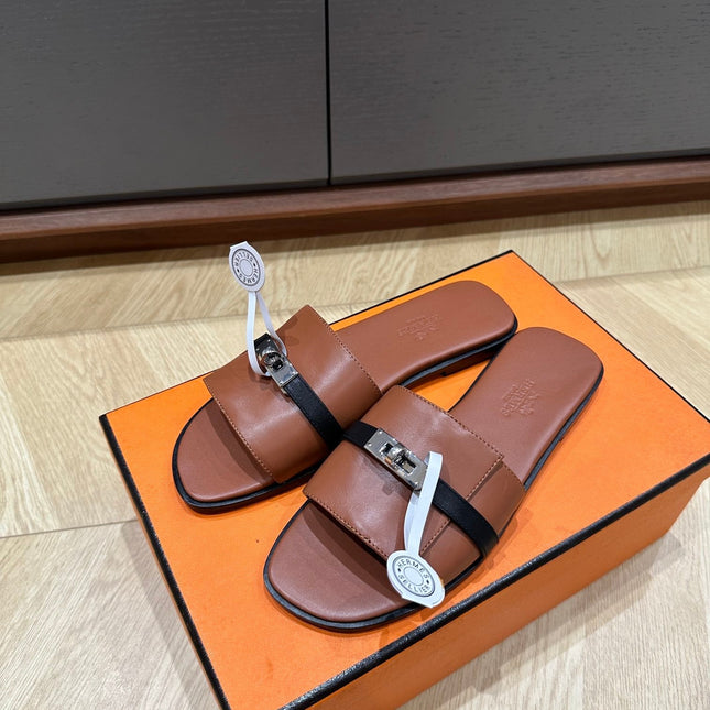 GABRIEL SANDAL CINNAMON CALFSKIN
