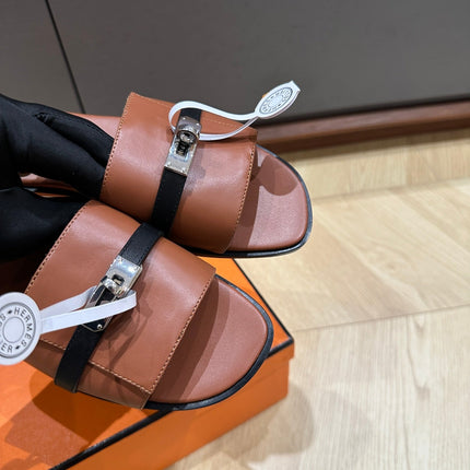 GABRIEL SANDAL CINNAMON CALFSKIN