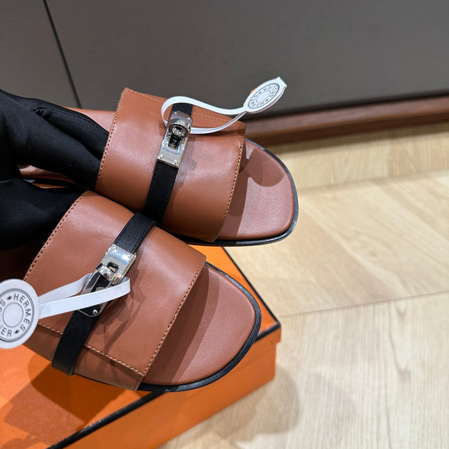 GABRIEL SANDAL CINNAMON CALFSKIN