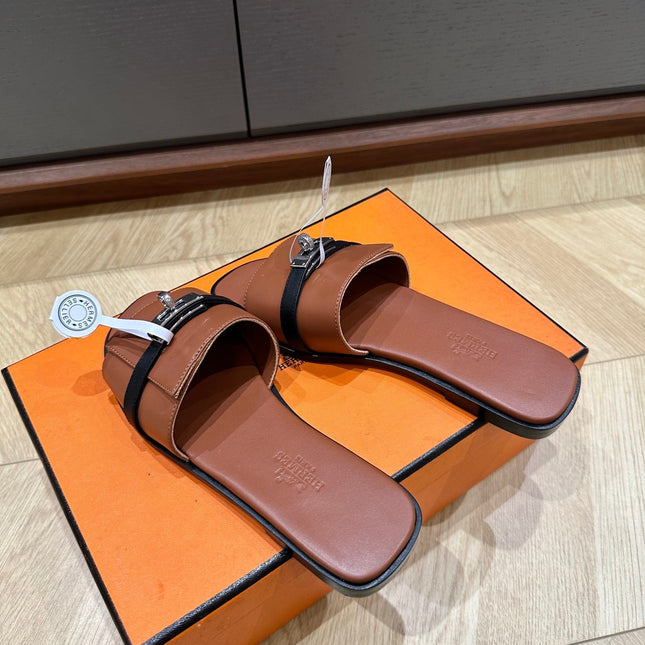 GABRIEL SANDAL CINNAMON CALFSKIN