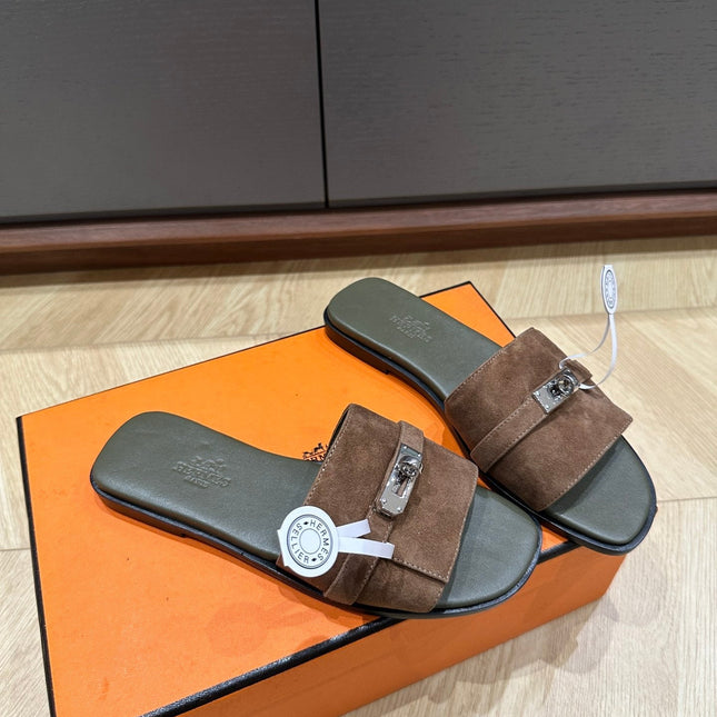 GABRIEL SANDAL LIGHT BROWN SUEDE