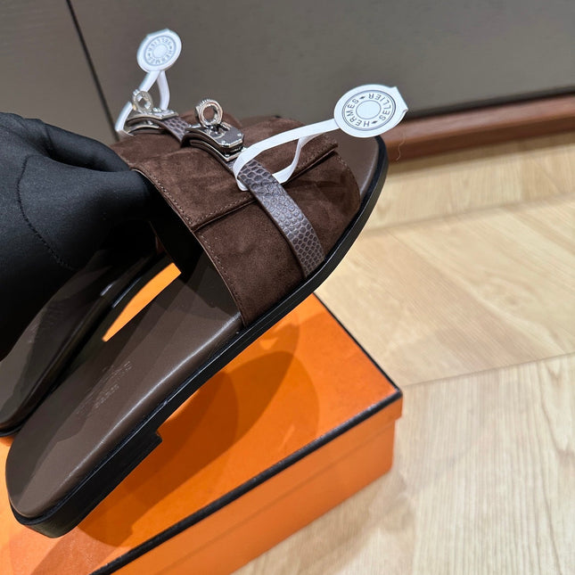 GABRIEL SANDAL CHOCOLATE SUEDE