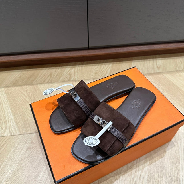 GABRIEL SANDAL CHOCOLATE SUEDE