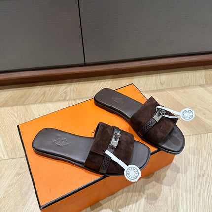 GABRIEL SANDAL CHOCOLATE SUEDE