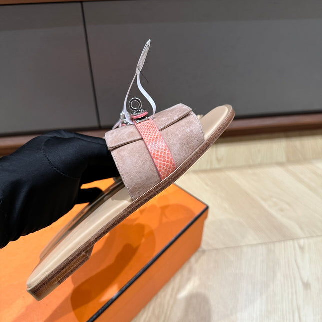 GABRIEL SANDAL PASTEL PINK SUEDE