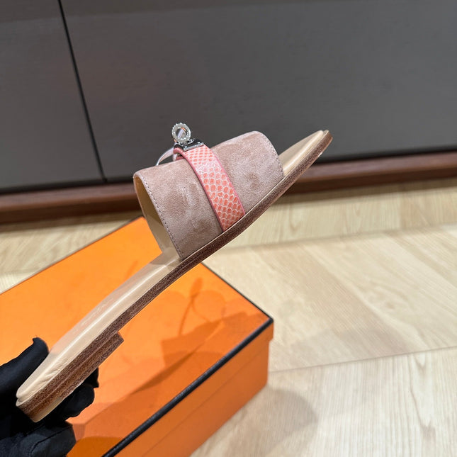 GABRIEL SANDAL PASTEL PINK SUEDE