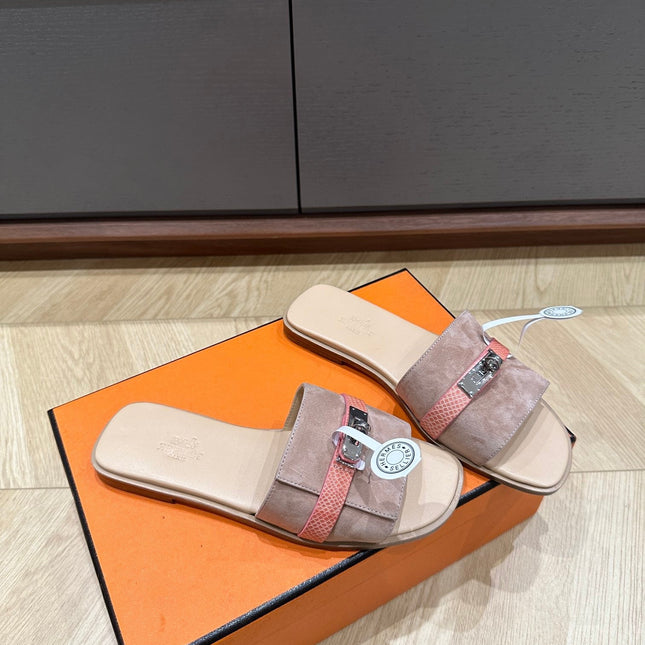 GABRIEL SANDAL PASTEL PINK SUEDE