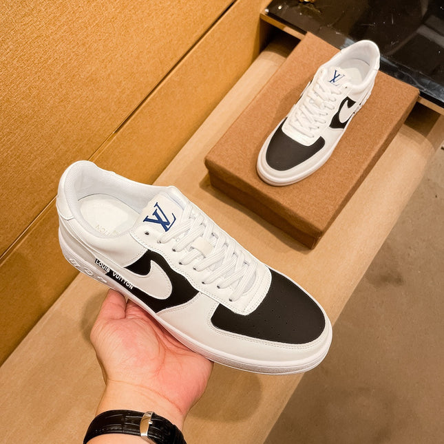 LV AIR FORCE 1 SNEAKER BLACK AND WHITE