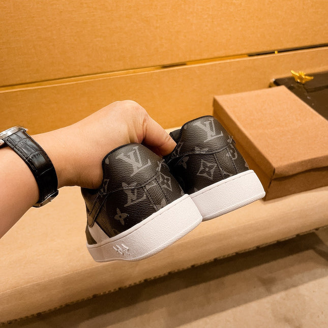 LV AIR FORCE 1 SNEAKER BLACK MIX WHITE MONOGRAM