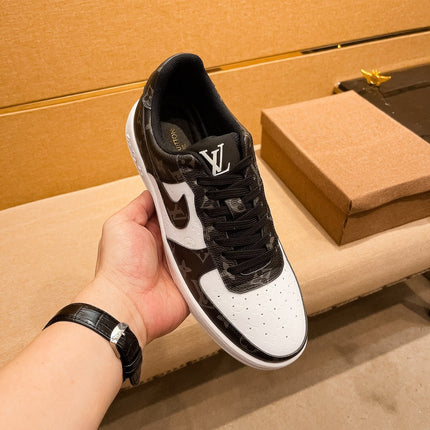 LV AIR FORCE 1 SNEAKER BLACK MIX WHITE MONOGRAM