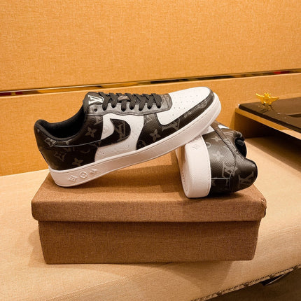 LV AIR FORCE 1 SNEAKER BLACK MIX WHITE MONOGRAM