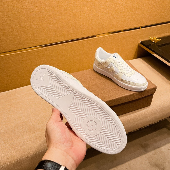 LV AIR FORCE 1 SNEAKER BEIGE CREAM MONOGRAM