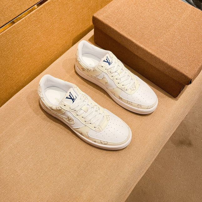 LV AIR FORCE 1 SNEAKER BEIGE CREAM MONOGRAM