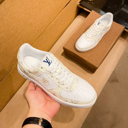 LV AIR FORCE 1 SNEAKER BEIGE CREAM MONOGRAM