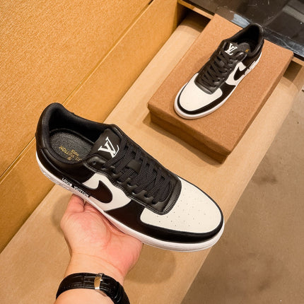 LV AIR FORCE 1 SNEAKER BLACK MIX WHITE